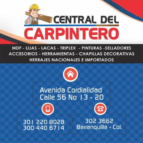 FERRETERIA CENTRAL DEL CARPINTERO - Ferretería en Barranquilla