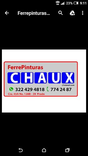 Ferrepinturas Chaux - Ferretería en Bogotá