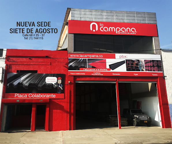 La Campana Servicios de Acero - Sede 7 de Agosto - Empresa de hierros y aceros en Bogotá