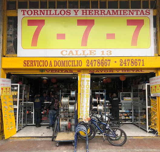 TORNILLOS Y HERRAMIENTAS 7-7-7 - Ferretería en Bogotá