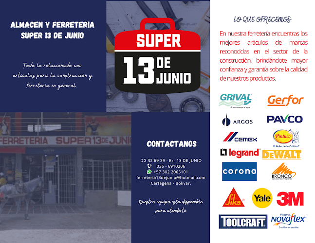 ALMACEN Y FERRETERIA SUPER 13 DE JUNIO - Ferretería en Cartagena
