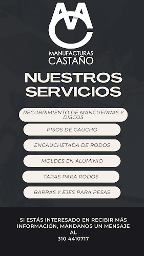Manufacturas Castaño S.A.S - Proveedor de productos de caucho en Medellín
